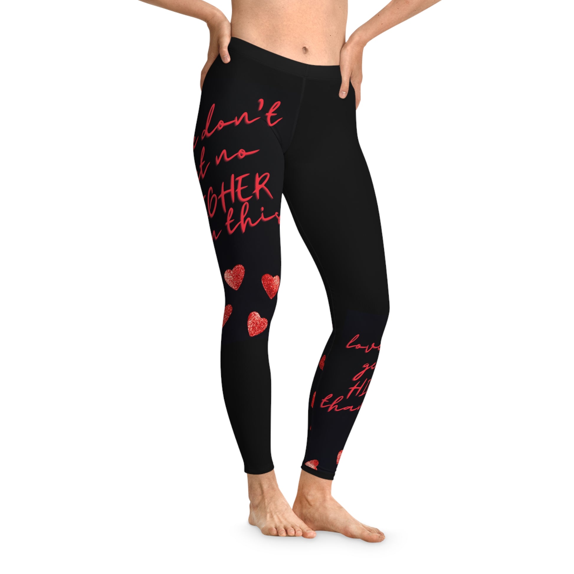 Blk/Red Womens Stretchy Leggings – Nat&Nye Designs